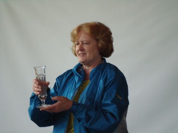 Jean Johnson receiving the first Patti Ruffner Jacobs Award