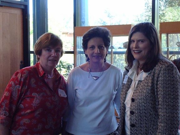 Sarah McDonald, Dr. Mona Fouad, Mary Lynn Bates at LWVAL Council 2008