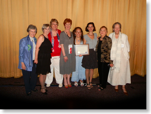 LWV Mobile accepts Stregthening Democracy award at LWVUS Convention 2012